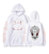 Oversized Hoodie with Jujutsu Kaisen anime print White S