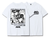 Oversized T-Shirt with Print JoJo's Bizarre Adventure White S