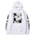 Oversized Hoodie with One Piece anime print White S