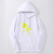 Oversized Hoodie with Onepunchman anime print White S