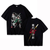 Oversize T-Shirt z nadrukiem Demon Slayer Czarny S