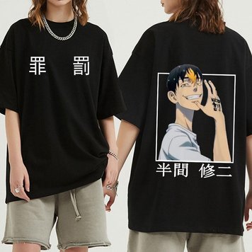 Oversized T-Shirt with Print Tokyo Revengers Black S