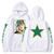 Oversized Hoodie with JoJo's Bizarre Adventure anime print White S