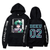 Oversized Hoodie with My Hero Academia anime print Black S