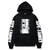 Oversized Hoodie with Spy x Family anime print Black S