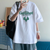 Oversized T-Shirt with Print Genshin Impact White S