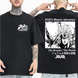 Oversized T-Shirt with Print JoJo's Bizarre Adventure Black S