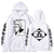 Bleach Oversized Hoodie with Bleach anime print White S