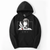 Oversized hoodie with Chainsaw man anime print BLACK S