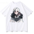 Oversize T-Shirt mit Print Genshin Impact Weiß S T0130 фото