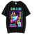 Oversize T-Shirt z nadrukiem JoJo's Bizarre Adventure Czarny S