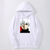 Oversized Hoodie with Tokyo Ghoul anime print White S