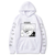 Oversize Hoodie mit Anime-DruckJujutsu KaisenWEIß S H0221 фото