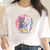 Oversized T-Shirt with Print Sailor Moon White S