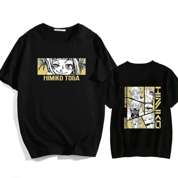 Oversized T-Shirt with Print My Hero Academia Black S