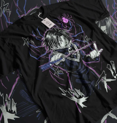 Oversized T-Shirt with Print Hunter x Hunter Black S