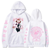 Oversized Hoodie with My Hero Academia anime print White S