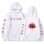 Oversized Hoodie with Tokyo Ghoul anime print White S