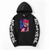 Oversize Hoodie with Demon Slayer Anime Print BLACK S