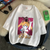 Oversize T-Shirt z nadrukiem Sailor Moon Biały S