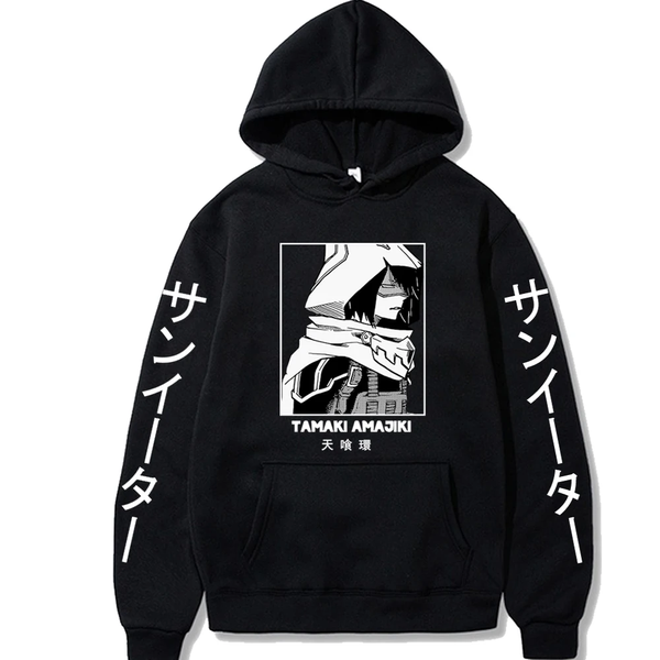 Oversize Hoodie mit Anime-Druck My Hero Academia SCHWARZ S H0255 фото